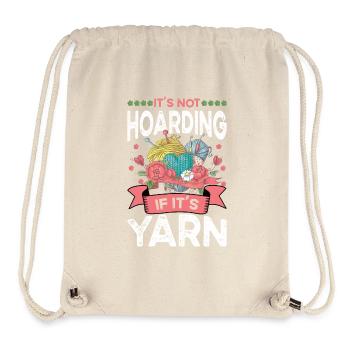 Knitting Yarn Wool Stash Crochet - Stanley/Stella Recycled Gym Bag - natural - Front