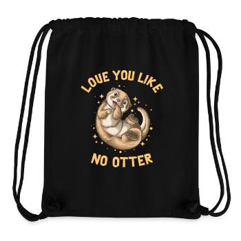 Love You Like No Otter Valentine's Day - Stanley/Stella Recycled Gym Bag - black - Front