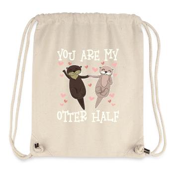 You Are My Otter Half Valentine's Day - Stanley/Stella Recycled Gym Bag - natural - Front