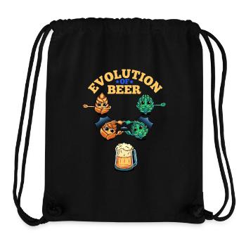 Evolution Des Bieres Lustiger Craft Beer Hopfen - Stanley/Stella recycelter Gym Bag - Schwarz - Vorne