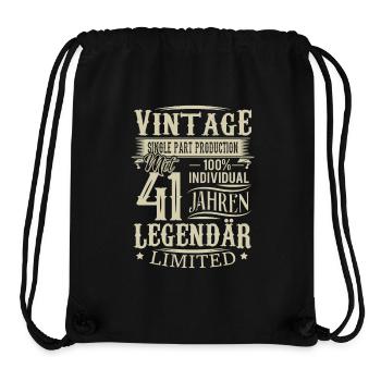 41. Geburtstag Vintage Legendär - Stanley/Stella recycelter Gym Bag - Schwarz - Vorne