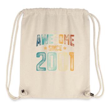 2001 Born Birthday Year of birth - Stanley/Stella Recycled Gym Bag - natural - Front