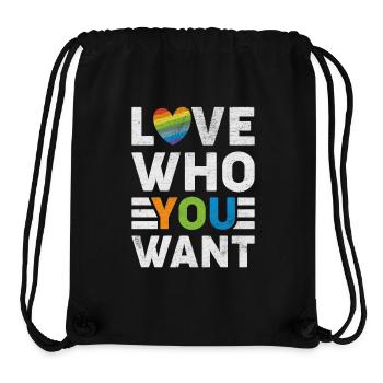 Pride Statement | Love Is Love - Stanley/Stella Recycled Gym Bag - black - Front