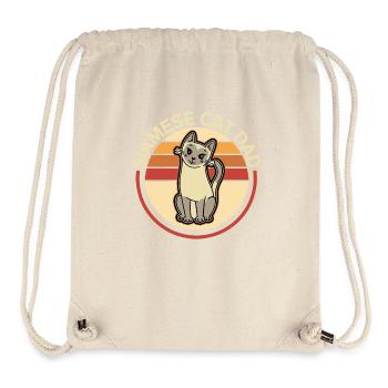 Siamese Cat Dad Cat Dad Cat Owner Gift - Stanley/Stella Recycled Gym Bag - natural - Front