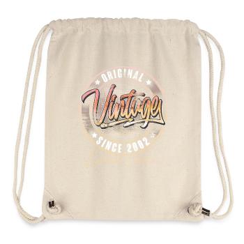 2002 Year of birth Birthday Vintage - Stanley/Stella Recycled Gym Bag - natural - Front