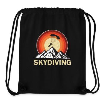 Skydiving | Retro Adventure - Stanley/Stella recycelter Gym Bag - Schwarz - Vorne