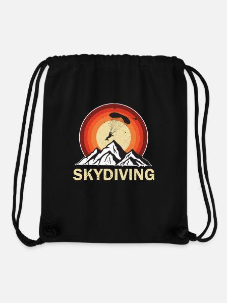 Skydiving | Retro Adventure - Stanley/Stella recycelter Gym Bag - Schwarz