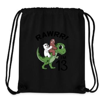 13.Geburtstag 13 Jahre Geschenk - Stanley/Stella recycelter Gym Bag - Schwarz - Vorne