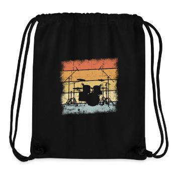Drummer - Stanley/Stella recycelter Gym Bag - Schwarz - Vorne
