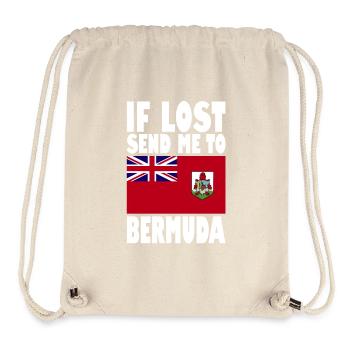 Bermuda Flagge Spruch - Stanley/Stella recycelter Gym Bag - Naturweiß - Vorne