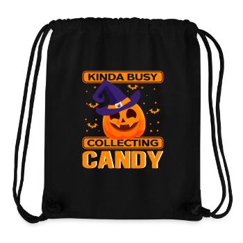 Halloween Party Kostüm Kinder Süßes Geschenk - Stanley/Stella recycelter Gym Bag - Schwarz - Vorne