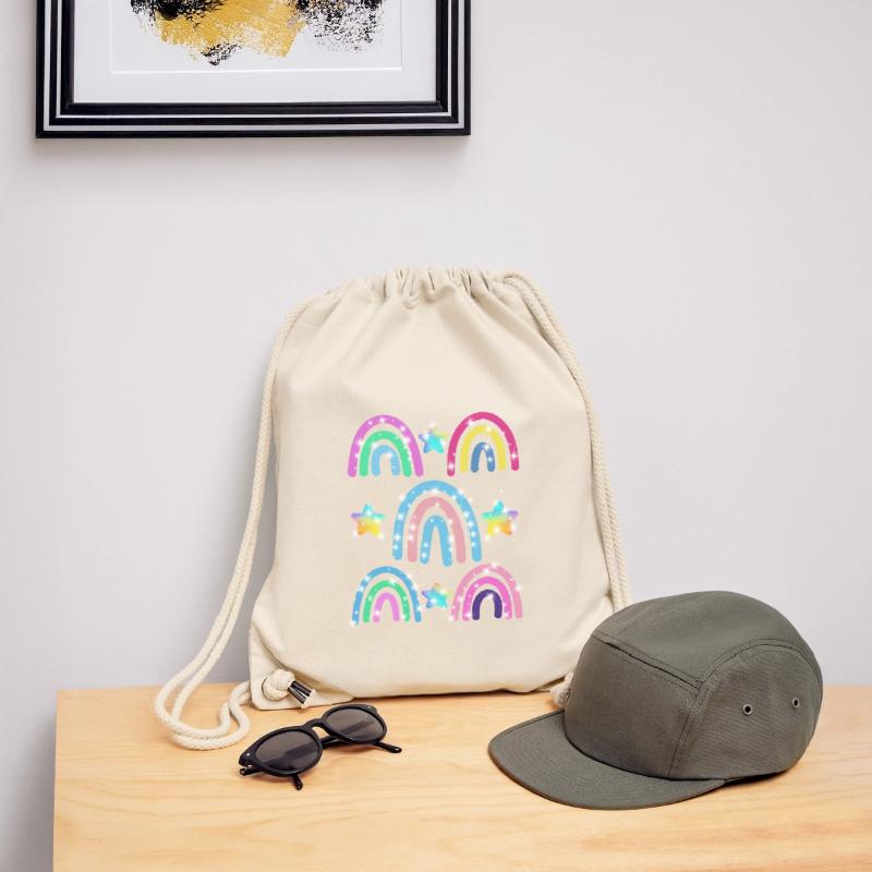 Glitter Rainbow Star Pattern Stanley/Stella Recycled Gym Bag