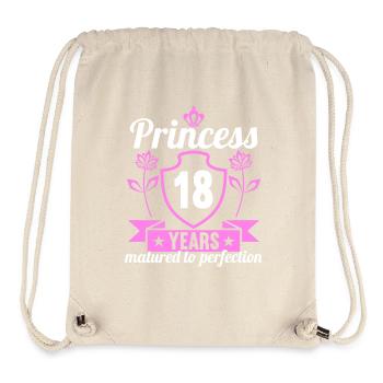 18 year old girl 18 bday Princess 18 birthday - Stanley/Stella Recycled Gym Bag - natural - Front