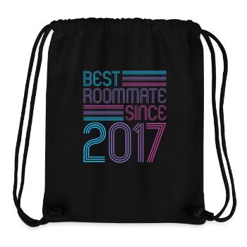 Best roommate since 2017 love your roomates - Stanley/Stella Recycled Gym Bag - black - Front