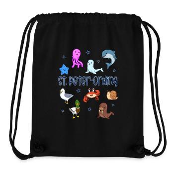 Süße Tiere in St. Peter-Ordíng - Stanley/Stella recycelter Gym Bag - Schwarz - Vorne