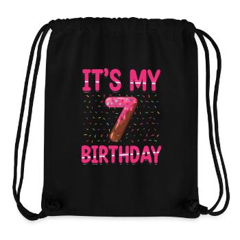 It's My 7th Birthday | Sprinkles Theme | - Stanley/Stella Recycled Gym Bag - black - Front