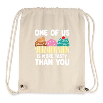 L’un d’entre nous est plus savoureux que vous ne l'| Chemise Cupcake - Sac à cordon recyclé Stanley/Stella - blanc naturel - Devant