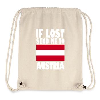 Austria Flag Slogan - Stanley/Stella Recycled Gym Bag - natural - Front