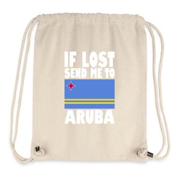 Aruba Flag Saying - Stanley/Stella Recycled Gym Bag - natural - Front