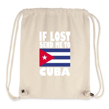 Drapeau de Cuba - Sac à cordon recyclé Stanley/Stella - blanc naturel - Devant
