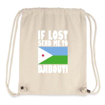 Drapeau de Djibouti - Sac à cordon recyclé Stanley/Stella - blanc naturel - Devant