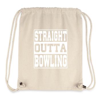 Bowling Spruch lustig - Stanley/Stella recycelter Gym Bag - Naturweiß - Vorne