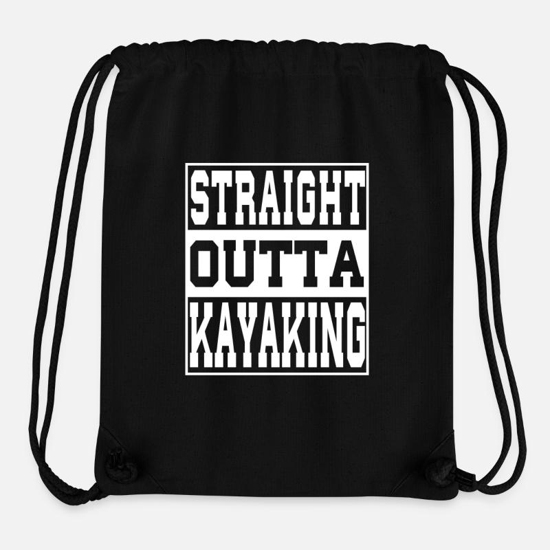Kajak Spruch lustig - Stanley/Stella recycelter Gym Bag - Schwarz