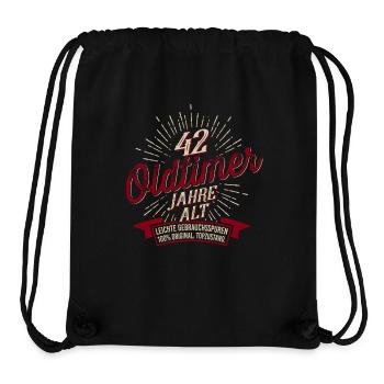 42. Geburtstag Oldtimer - Stanley/Stella recycelter Gym Bag - Schwarz - Vorne