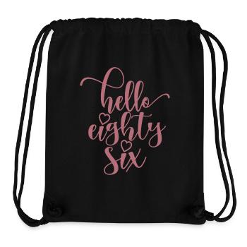 Hallo Sechsundachtzig süßer 86 Jahre alter Geburtstag - Stanley/Stella recycelter Gym Bag - Schwarz - Vorne