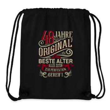 48. Geburtstag Vintage Retro - Stanley/Stella recycelter Gym Bag - Schwarz - Vorne