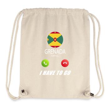Grenada calls to Lusiger flags saying - Stanley/Stella Recycled Gym Bag - natural - Front