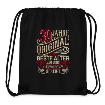39. Geburtstag Vintage Retro - Stanley/Stella recycelter Gym Bag - Schwarz - Vorne