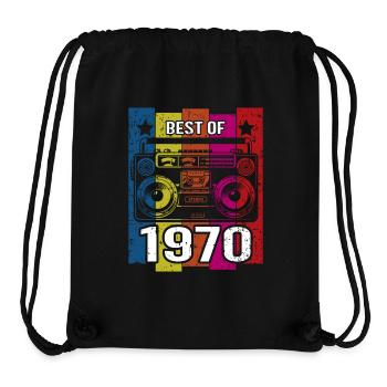 Best Of 1970 Stereo Radio Cassette Player - Stanley/Stella Recycled Gym Bag - black - Front