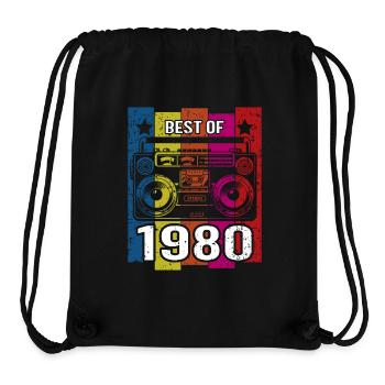 Best Of 1980 Stereo Radio Cassette Player - Stanley/Stella Recycled Gym Bag - black - Front