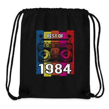 Best Of 1984 Stereo Radio Cassette Player - Stanley/Stella Recycled Gym Bag - black - Front