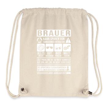 Brauer Spruch lustig - Stanley/Stella recycelter Gym Bag - Naturweiß - Vorne