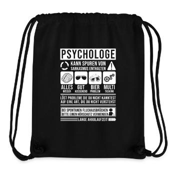 Psychologe Spruch lustig - Stanley/Stella recycelter Gym Bag - Schwarz - Vorne