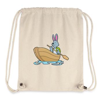 Bunny Small Boat - Stanley/Stella Recycled Gym Bag - natural - Front