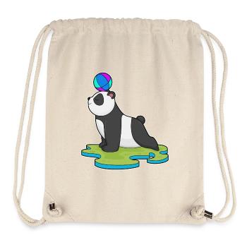 Panda Yoga Fitness Gymnastik - Stanley/Stella recycelter Gym Bag - Naturweiß - Vorne