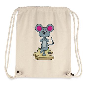 Mouse Yoga Fitness Gymnastics - Stanley/Stella Recycled Gym Bag - natural - Front