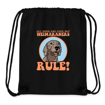 Weimaraner Hunde Hundebesitzer Geschenk - Stanley/Stella recycelter Gym Bag - Schwarz - Vorne