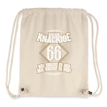 66. Geburtstag Lustig Geschenk - Stanley/Stella recycelter Gym Bag - Naturweiß - Vorne