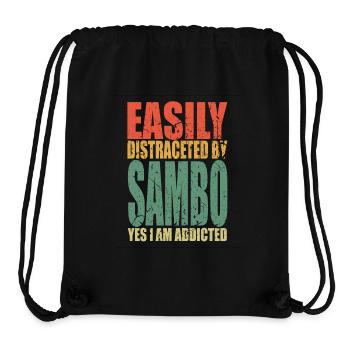 Sambo disant drôle - Sac à cordon recyclé Stanley/Stella - noir - Devant