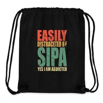 Sipan Spruch lustig - Stanley/Stella recycelter Gym Bag - Schwarz - Vorne