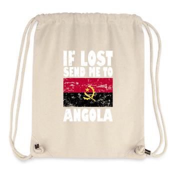 Drapeau de l’Angola - Sac à cordon recyclé Stanley/Stella - blanc naturel - Devant