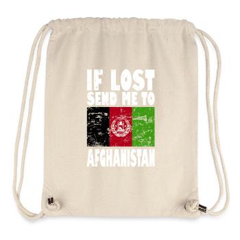 Afghanistan Flag Slogan - Stanley/Stella Recycled Gym Bag - natural - Front