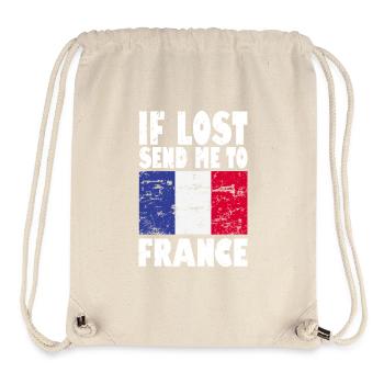France Flag Slogan - Stanley/Stella Recycled Gym Bag - natural - Front