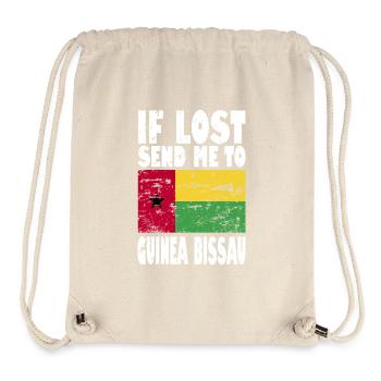 Guinea Bissau Flag Saying - Stanley/Stella Recycled Gym Bag - natural - Front