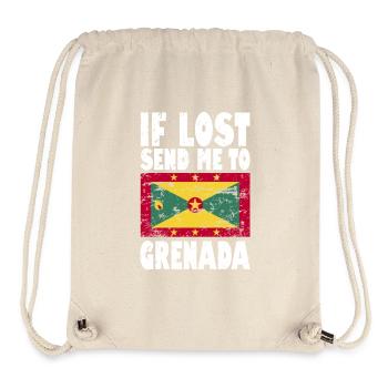 Grenada Flag Saying - Stanley/Stella Recycled Gym Bag - natural - Front