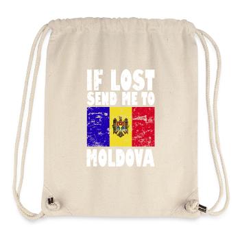 Moldova Flag Slogan - Stanley/Stella Recycled Gym Bag - natural - Front